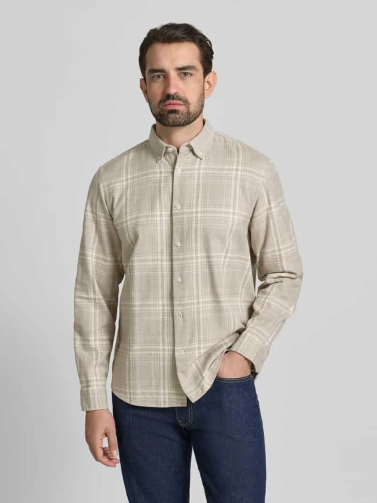 Zdjęcie produktu Koszula casualowa o kroju regular fit z czystej bawełny ekologicznej model ‘REGNOAH’ Selected Homme Złamany biały