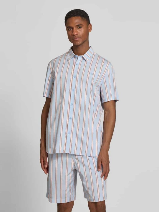Zdjęcie produktu Koszula casualowa o kroju regular fit z czystej bawełny Lacoste Błękitny