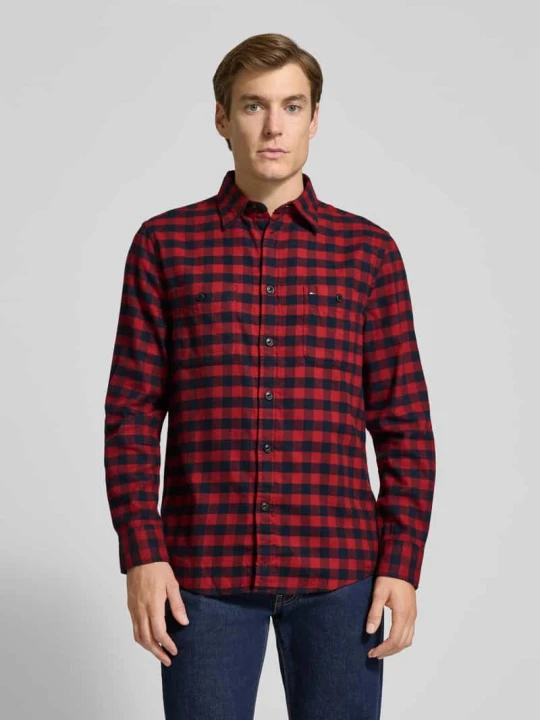 Zdjęcie produktu Koszula casualowa o kroju regular fit z czystej bawełny model ‘BUFFALO’ Tommy Hilfiger Czerwony