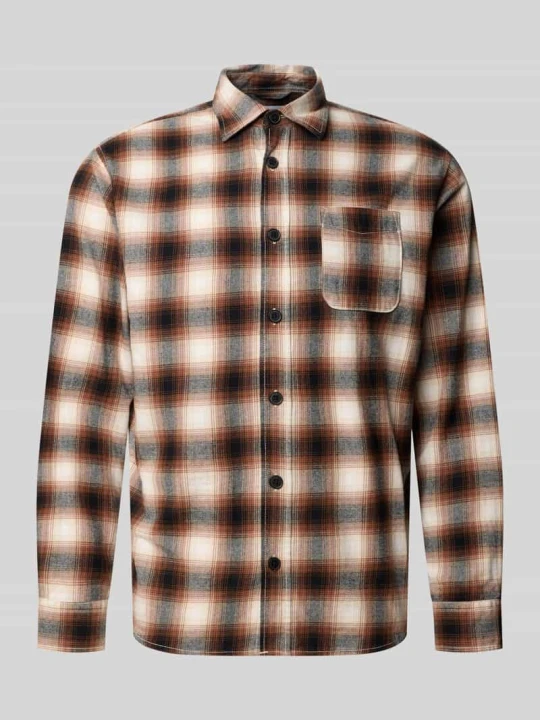 Zdjęcie produktu Koszula casualowa o kroju regular fit z czystej bawełny model 'CAMDEN' Jack&Jones Czarny