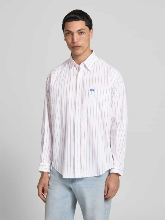 Zdjęcie produktu Koszula casualowa o kroju regular fit z czystej bawełny model 'EBALTO' Hugo Morelowy
