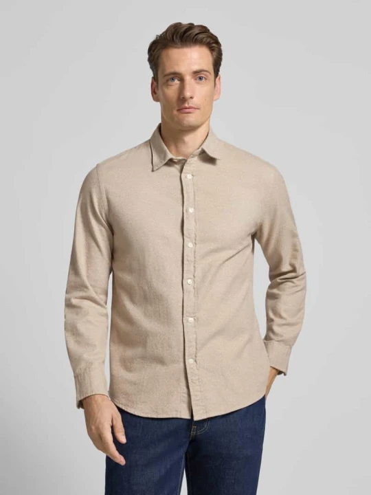 Zdjęcie produktu Koszula casualowa o kroju regular fit z czystej bawełny model ‘NOAH’ Selected Beżowy