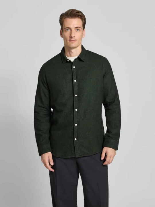 Zdjęcie produktu Koszula casualowa o kroju regular fit z czystej bawełny model ‘NOAH’ Selected Homme Ciemnozielony