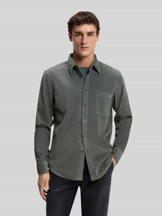 Zdjęcie produktu koszula casualowa o kroju regular fit z czystej bawełny model 'Relegant' Boss Khaki
