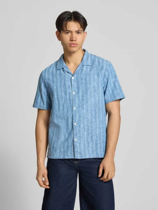Zdjęcie produktu koszula casualowa o kroju regular fit z czystej bawełny model 'SUNSET CAMP' Levi's Jeansowy niebieski
