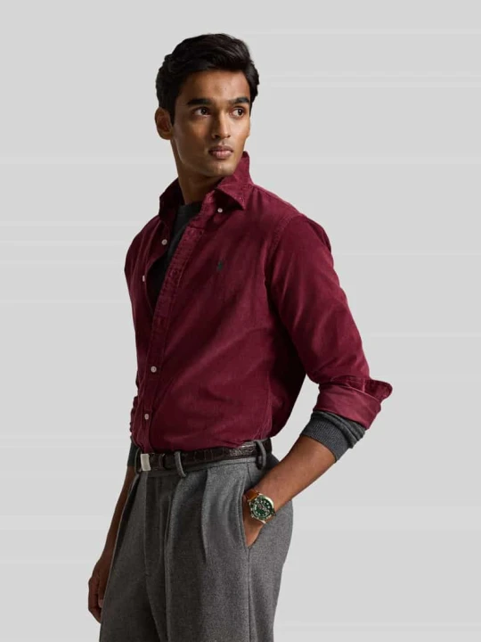 Zdjęcie produktu Koszula casualowa o kroju regular fit z czystej bawełny Polo Ralph Lauren Bordowy
