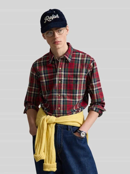 Zdjęcie produktu Koszula casualowa o kroju regular fit z czystej bawełny Polo Ralph Lauren Bordowy