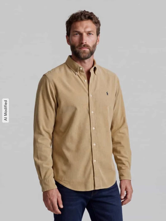 Zdjęcie produktu Koszula casualowa o kroju regular fit z czystej bawełny Polo Ralph Lauren Camel