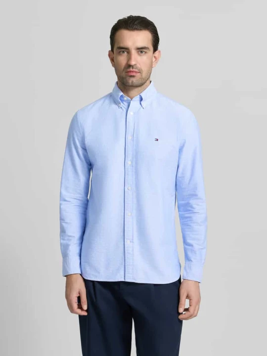 Zdjęcie produktu Koszula casualowa o kroju regular fit z czystej bawełny Tommy Hilfiger Błękitny