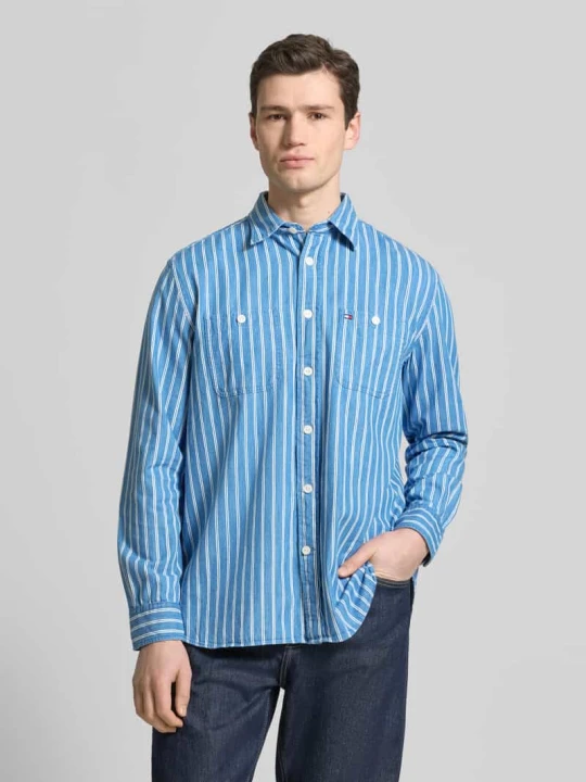 Zdjęcie produktu Koszula casualowa o kroju regular fit z czystej bawełny model 'CHAMBRAY' Tommy Hilfiger Niebieski