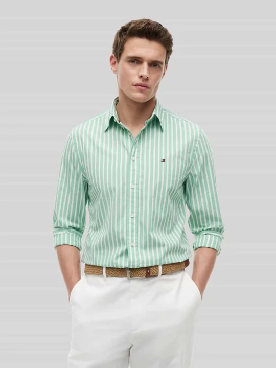 Zdjęcie produktu Koszula casualowa o kroju regular fit z czystej bawełny Tommy Hilfiger Jasnozielony