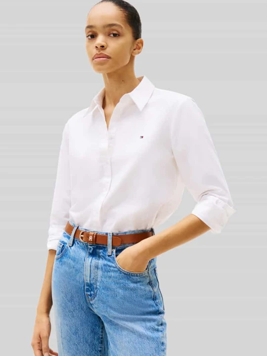 Zdjęcie produktu Koszula casualowa o kroju regular fit z czystej bawełny Tommy Hilfiger Biały