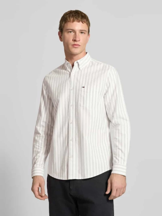 Zdjęcie produktu Koszula casualowa o kroju regular fit z czystej bawełny Tommy Jeans Jasnoszary