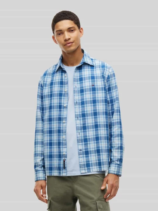 Zdjęcie produktu Koszula casualowa o kroju regular fit z czystej bawełny Tommy Jeans Jasnoniebieski