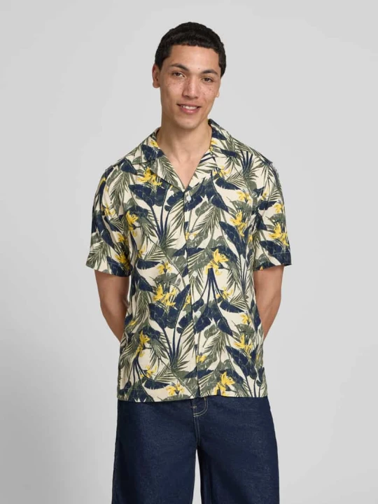 Zdjęcie produktu Koszula casualowa o kroju regular fit z czystej wiskozy model 'DASH' Only & Sons Écru