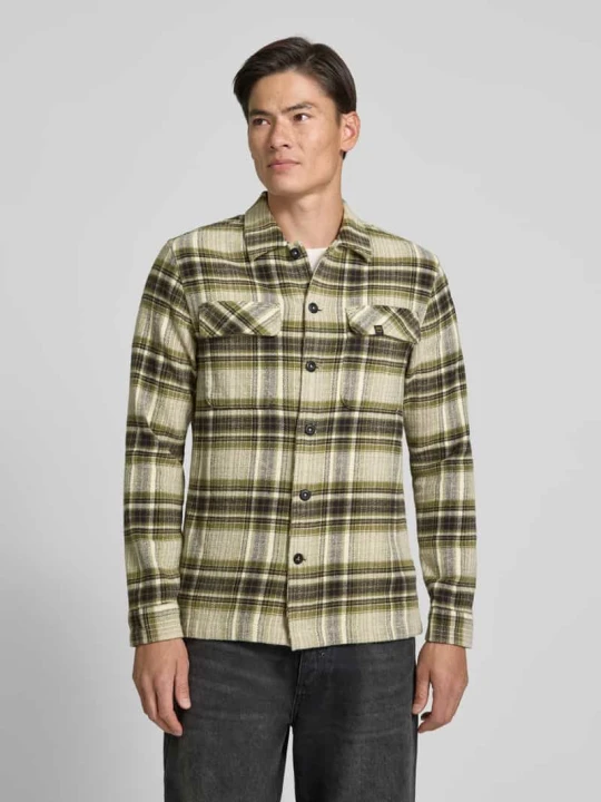 Zdjęcie produktu koszula casualowa o kroju regular fit z detalem z logo PME Legend Zielony