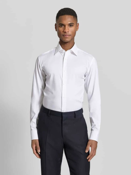 Zdjęcie produktu koszula casualowa o kroju regular fit z mieszanki bawełny model 'H-JOE-K-C1-261' Boss Biały