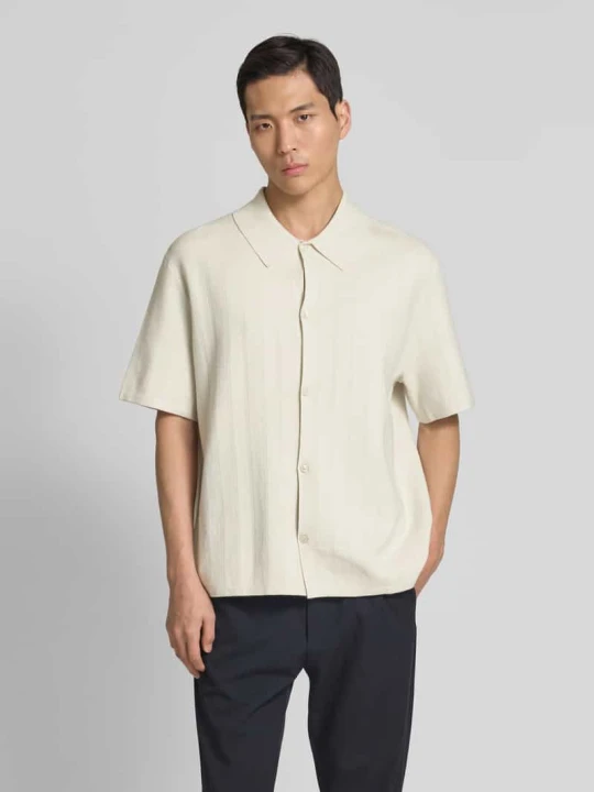 Zdjęcie produktu Koszula casualowa o kroju regular fit z fakturowanym wzorem Calvin Klein Piaskowy