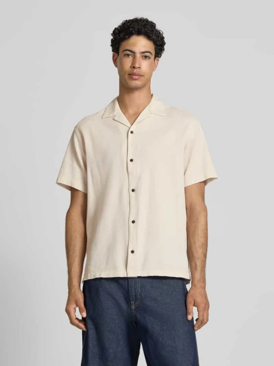 Zdjęcie produktu Koszula casualowa o kroju regular fit z fakturowanym wzorem model 'Global' Jack&Jones Złamany biały