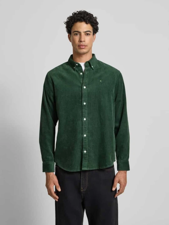 Zdjęcie produktu Koszula casualowa o kroju regular fit z imitacji sztruksu model ‘Madison’ Carhartt WIP Ciemnozielony