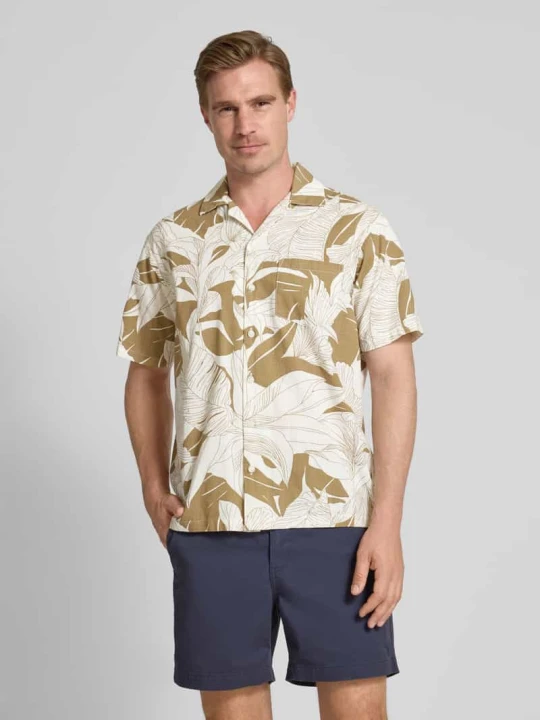 Zdjęcie produktu Koszula casualowa o kroju regular fit z kieszenią na piersi model ‘BLUBAHAMAS’ Jack&Jones Camel