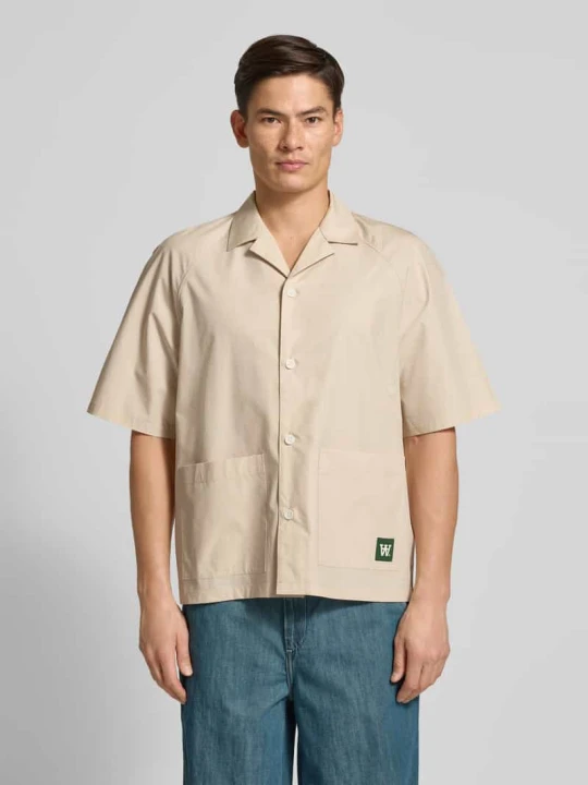 Zdjęcie produktu Koszula casualowa o kroju regular fit z kołnierzem z połami model ‘mumphry’ Wood Wood Beżowy