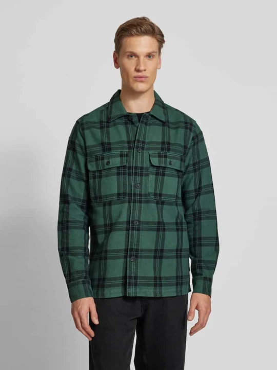 Zdjęcie produktu Koszula casualowa o kroju regular fit z kołnierzykiem new kent model ‘OLIVER’ Only & Sons Ciemnozielony