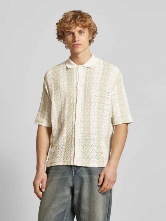 Zdjęcie produktu Koszula casualowa o kroju regular fit z kołnierzykiem polo model ‘TYLER’ Jack&Jones Beżowy