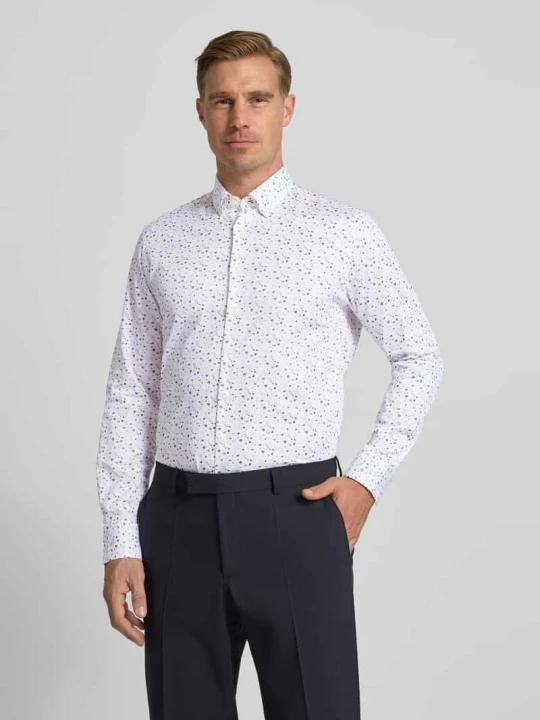 Zdjęcie produktu Koszula casualowa o kroju regular fit z kołnierzykiem typu button down Bugatti Beżowy