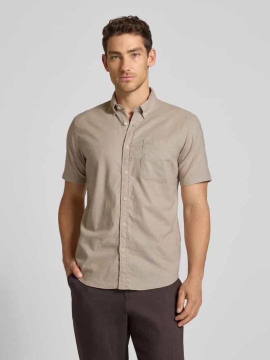 Zdjęcie produktu Koszula casualowa o kroju regular fit z kołnierzykiem typu button down Camel Active Beżowy