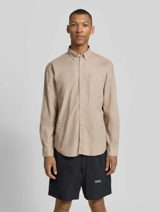 Zdjęcie produktu Koszula casualowa o kroju regular fit z kołnierzykiem typu button down Camel Active Beżowy