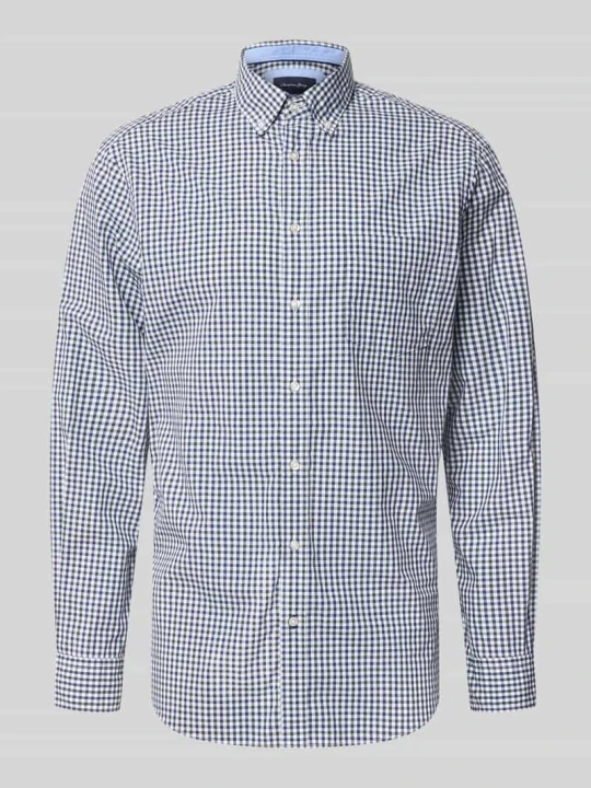 Zdjęcie produktu Koszula casualowa o kroju regular fit z kołnierzykiem typu button down Christian Berg Butelkowy zielony