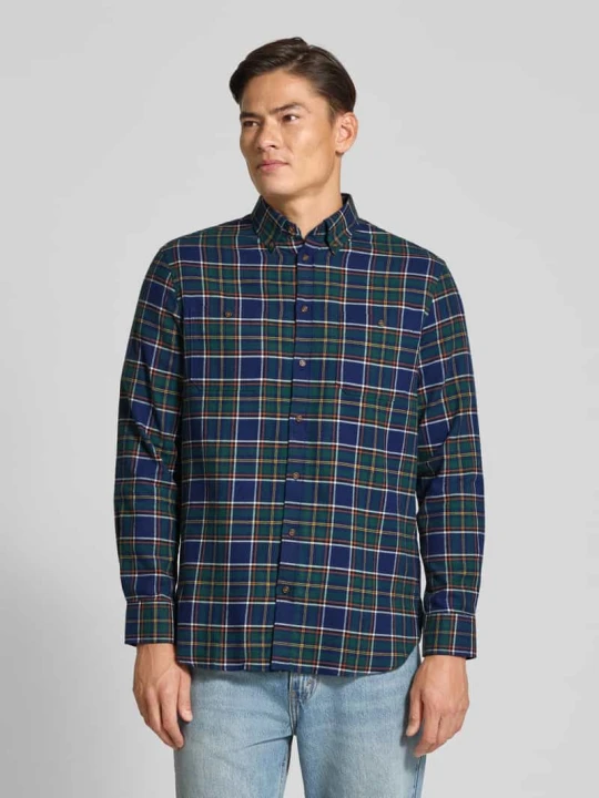 Zdjęcie produktu Koszula casualowa o kroju regular fit z kołnierzykiem typu button down Christian Berg Granatowy