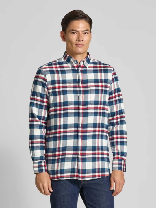 Zdjęcie produktu Koszula casualowa o kroju regular fit z kołnierzykiem typu button down Christian Berg Petrol
