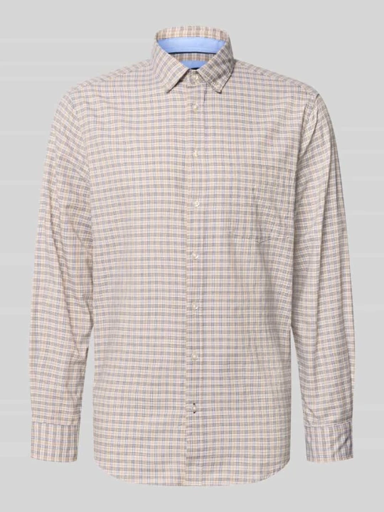 Zdjęcie produktu Koszula casualowa o kroju regular fit z kołnierzykiem typu button down Christian Berg Piaskowy