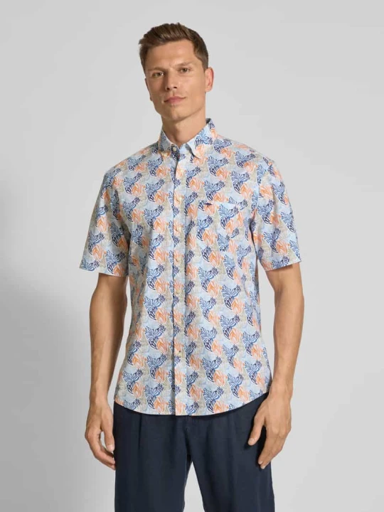 Zdjęcie produktu Koszula casualowa o kroju regular fit z kołnierzykiem typu button down FYNCH-HATTON Pomarańczowy