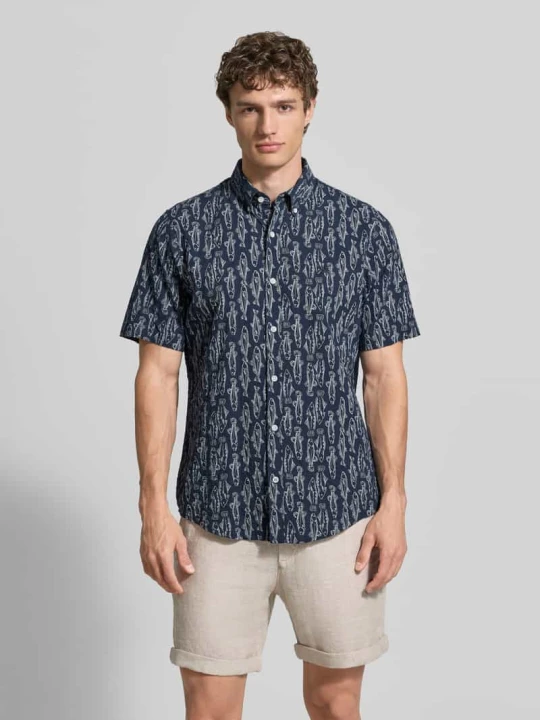 Zdjęcie produktu Koszula casualowa o kroju regular fit z kołnierzykiem typu button down Lerros Granatowy