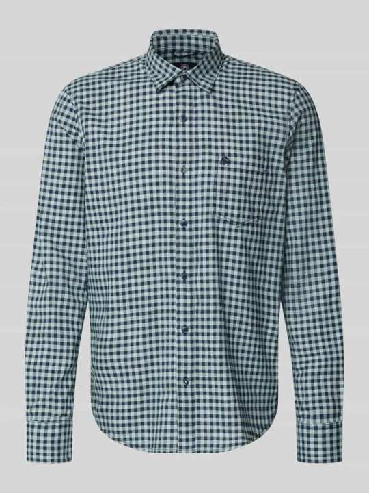 Zdjęcie produktu koszula casualowa o kroju regular fit z kołnierzykiem typu button down Lerros Jasnoturkusowy