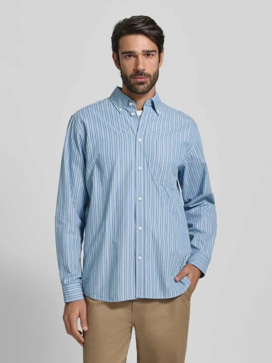 Zdjęcie produktu Koszula casualowa o kroju regular fit z kołnierzykiem typu button down Les Deux Jasnoniebieski