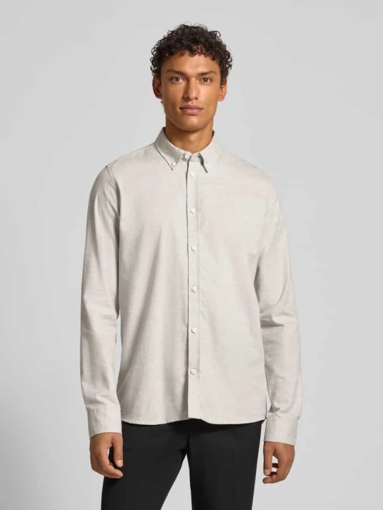 Zdjęcie produktu Koszula casualowa o kroju regular fit z kołnierzykiem typu button down Les Deux Średnioszary