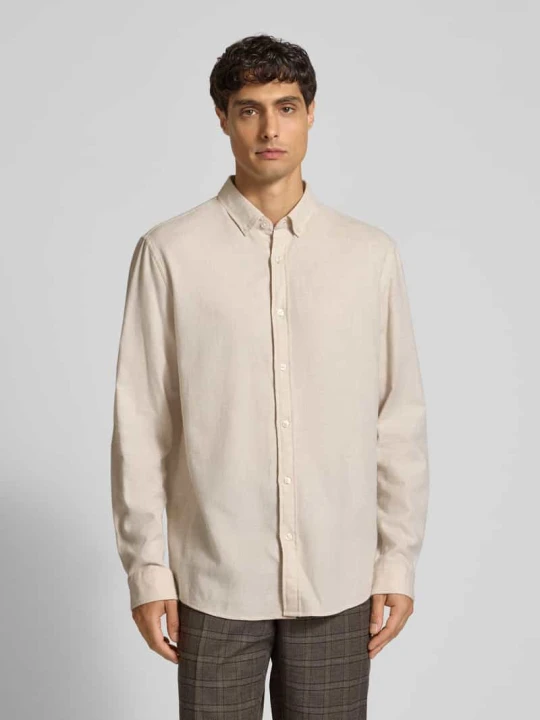 Zdjęcie produktu Koszula casualowa o kroju regular fit z kołnierzykiem typu button down MCNEAL Piaskowy