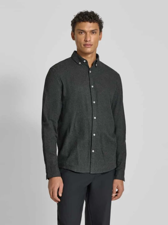 Zdjęcie produktu Koszula casualowa o kroju regular fit z kołnierzykiem typu button down MCNEAL Ciemnoszary