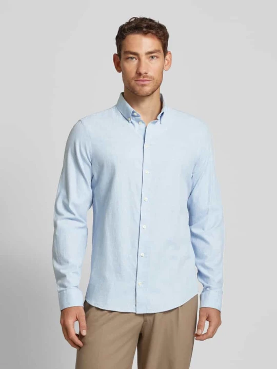 Zdjęcie produktu Koszula casualowa o kroju regular fit z kołnierzykiem typu button down model ‘ANTON’ Casual Friday Jasnoniebieski