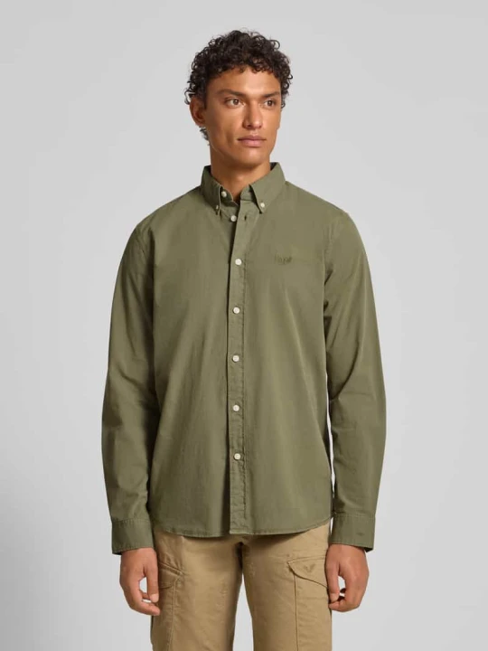Zdjęcie produktu Koszula casualowa o kroju regular fit z kołnierzykiem typu button down PME Legend Oliwkowy