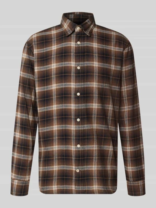 Zdjęcie produktu koszula casualowa o kroju regular fit z kołnierzykiem typu kent model 'FIELD' Jack&Jones czarny