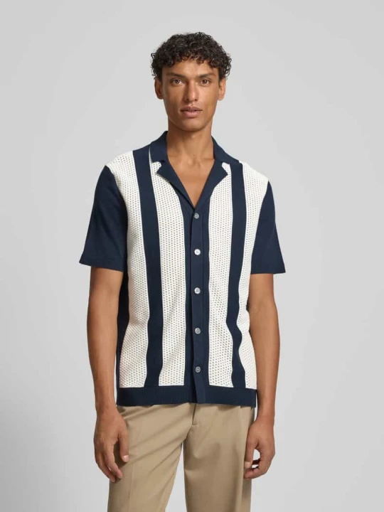 Zdjęcie produktu Koszula casualowa o kroju regular fit z kołnierzykiem typu kent model 'Galvo' JOOP! Granatowy