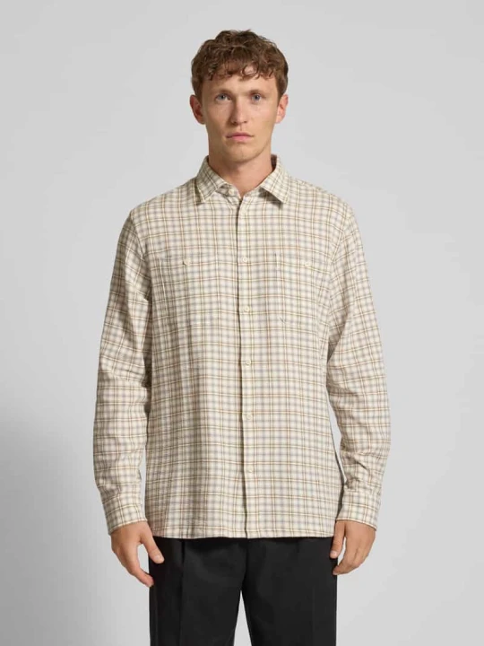 Zdjęcie produktu Koszula casualowa o kroju regular fit z kołnierzykiem typu kent model ‘John’ Les Deux Piaskowy