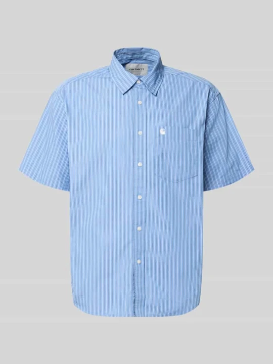 Zdjęcie produktu koszula casualowa o kroju regular fit z kołnierzykiem typu kent model 'Keene' Carhartt WIP Niebieski