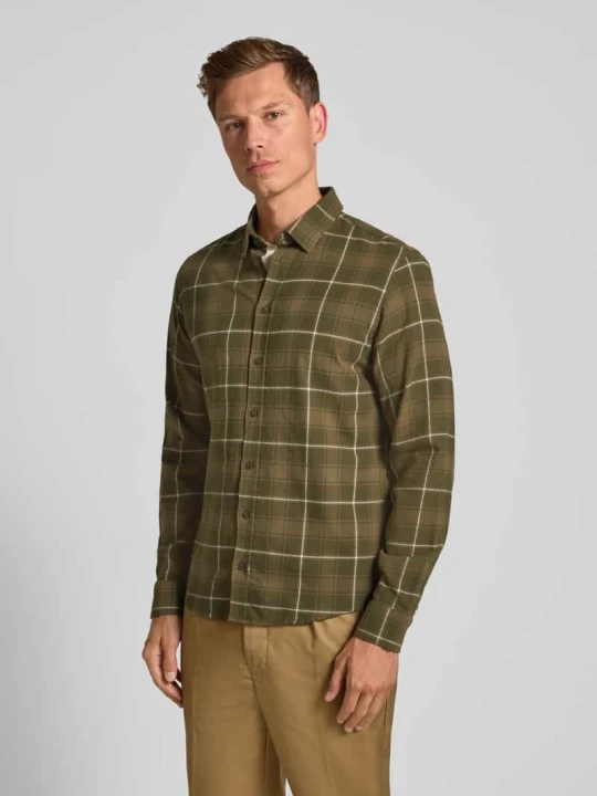 Zdjęcie produktu Koszula casualowa o kroju regular fit z kołnierzykiem typu kent model ‘MACE’ Casual Friday Oliwkowy