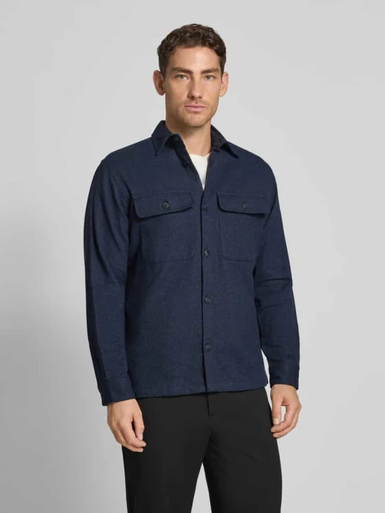 Zdjęcie produktu Koszula casualowa o kroju regular fit z kołnierzykiem typu kent model ‘RAYLE’ Jack&Jones Granatowy